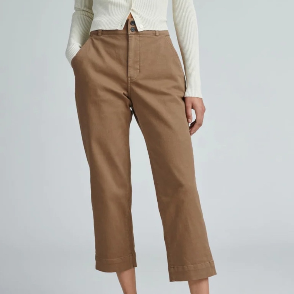 Everlane The Organic Straight-Leg Pant Toasted Coconut Size 4